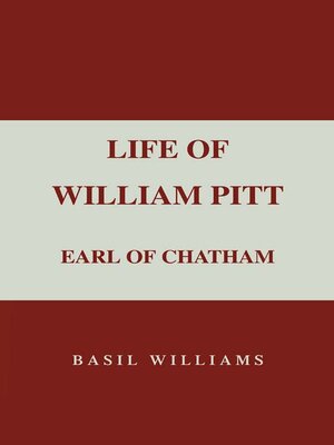 cover image of The Life of William Pitt, Volume 1
